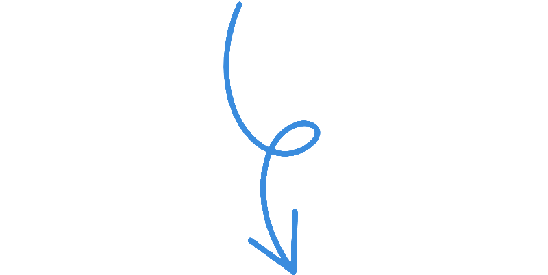 Arrow pointing to buttons